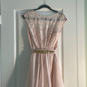 pink mid length dress - coast